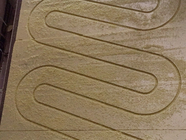 預置溝槽鋁板地暖模塊